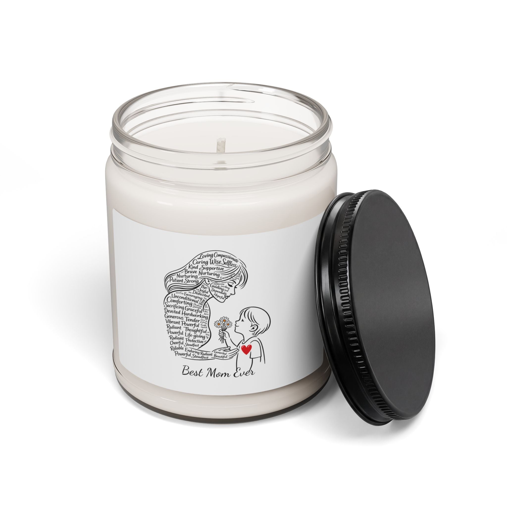 Best Mom Ever Soy Candle – 9 oz Scented Gift for Mother’s Day