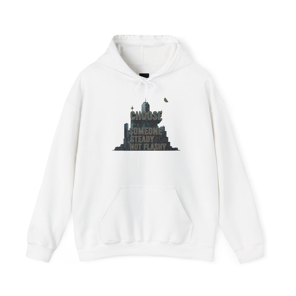 Neo‑Deco Chrome Geometry Hoodie | Art Deco pattern, chrome accents