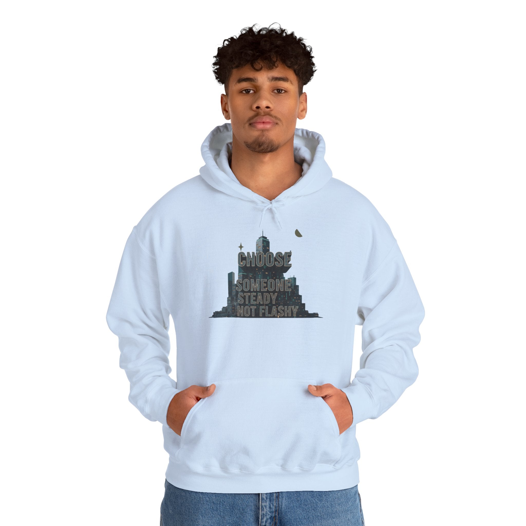 Neo‑Deco Chrome Geometry Hoodie | Art Deco pattern, chrome accents