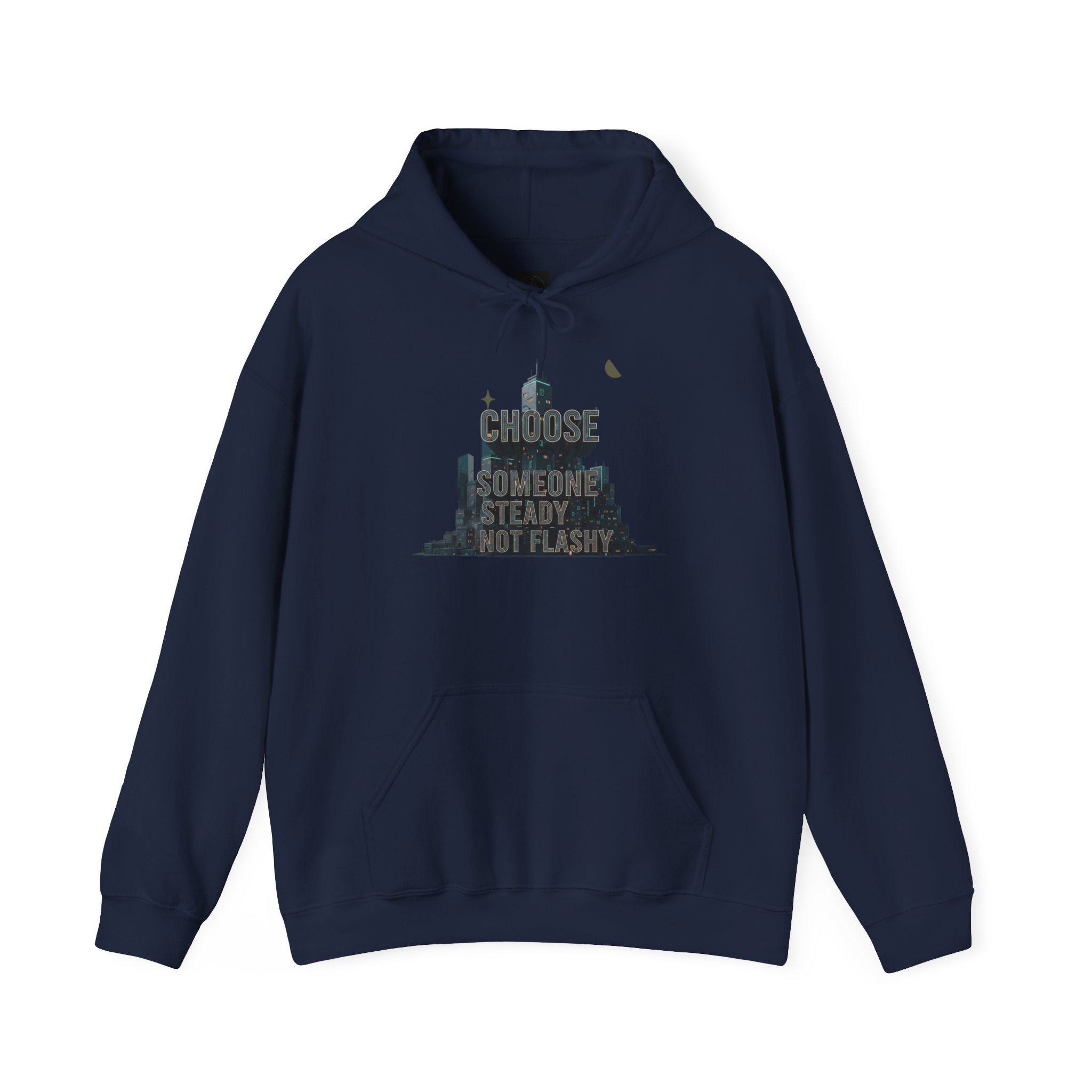 Neo‑Deco Chrome Geometry Hoodie | Art Deco pattern, chrome accents