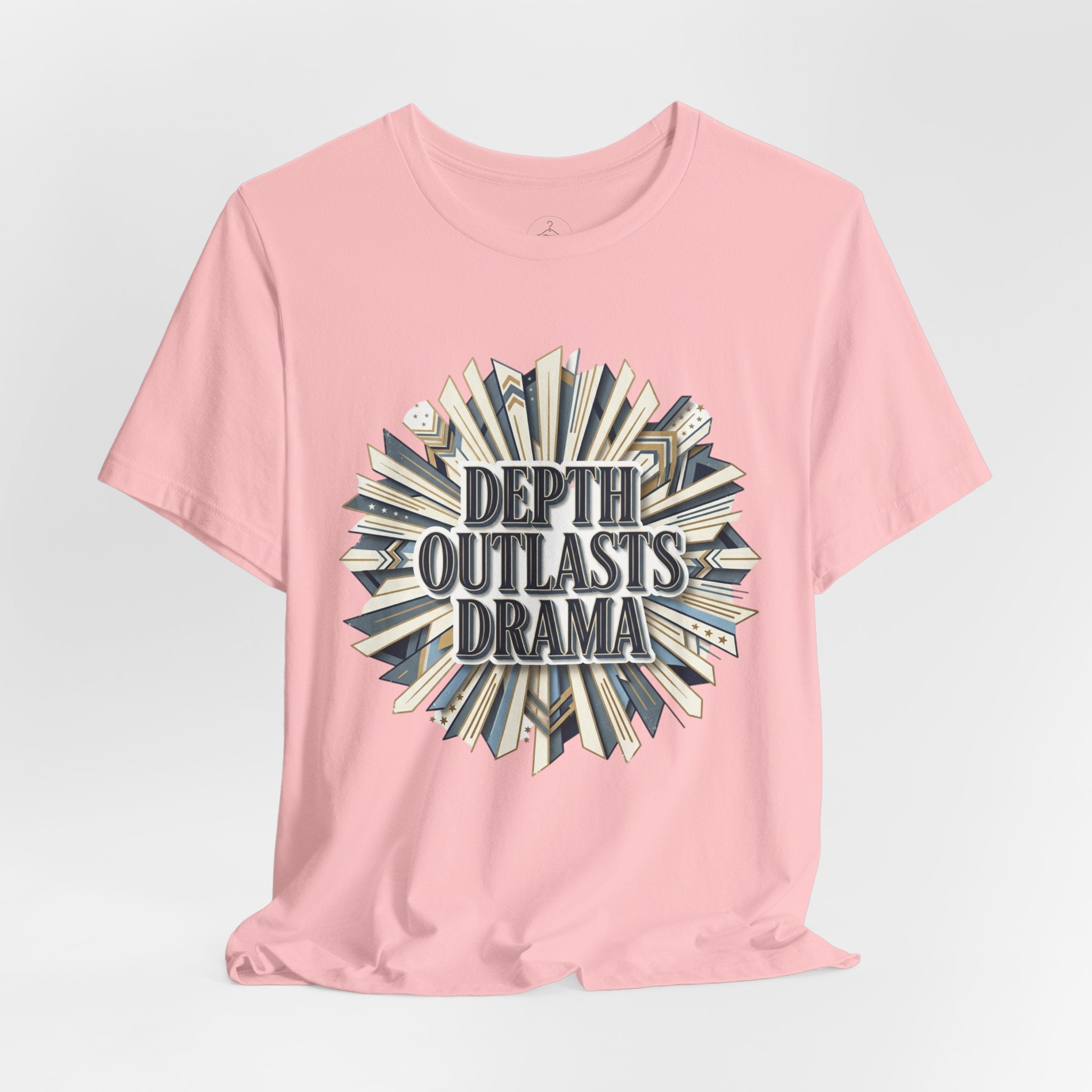 "Depth Outlasts Drama" Retro Burst Graphic Tee