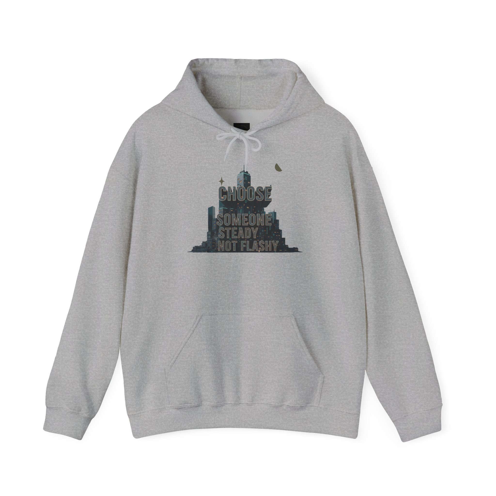 Neo‑Deco Chrome Geometry Hoodie | Art Deco pattern, chrome accents