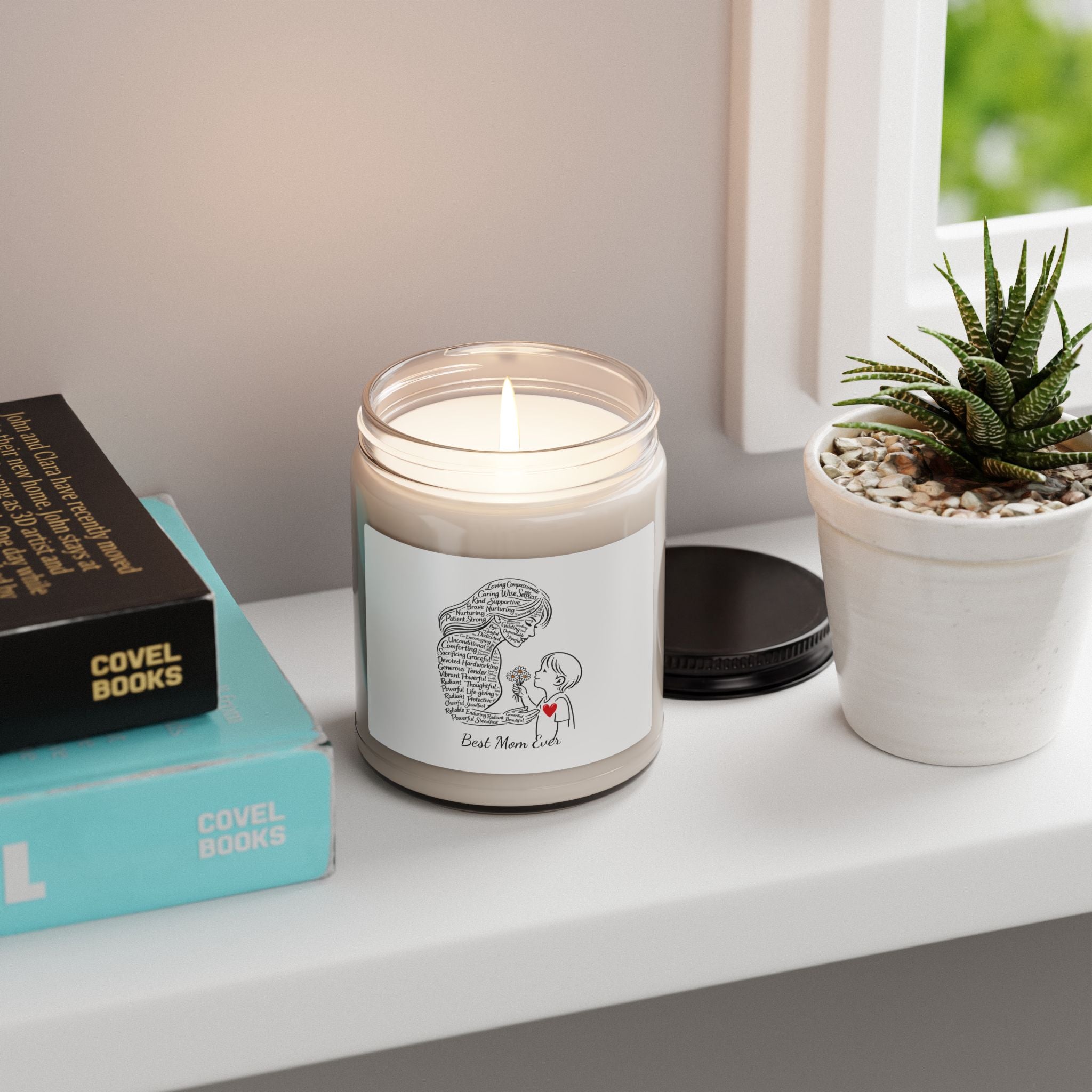 Best Mom Ever Soy Candle – 9 oz Scented Gift for Mother’s Day