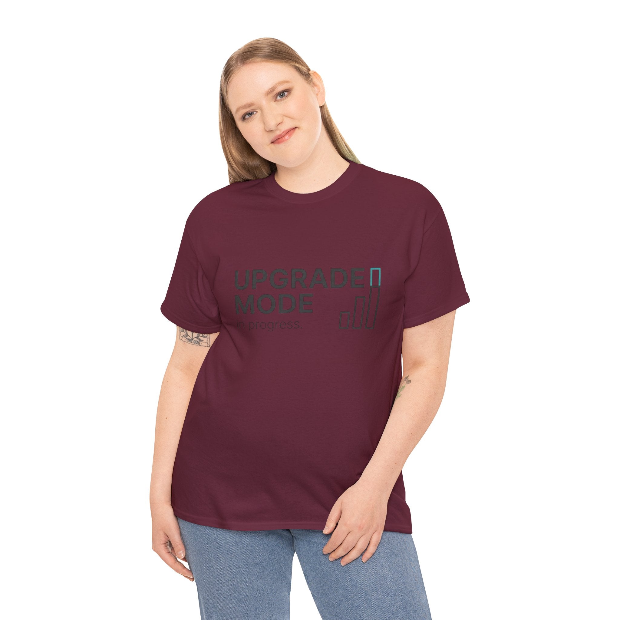 "Upgrade Mode" Motivational Tee (front: Upgrade Mode, back: Becoming better than before)