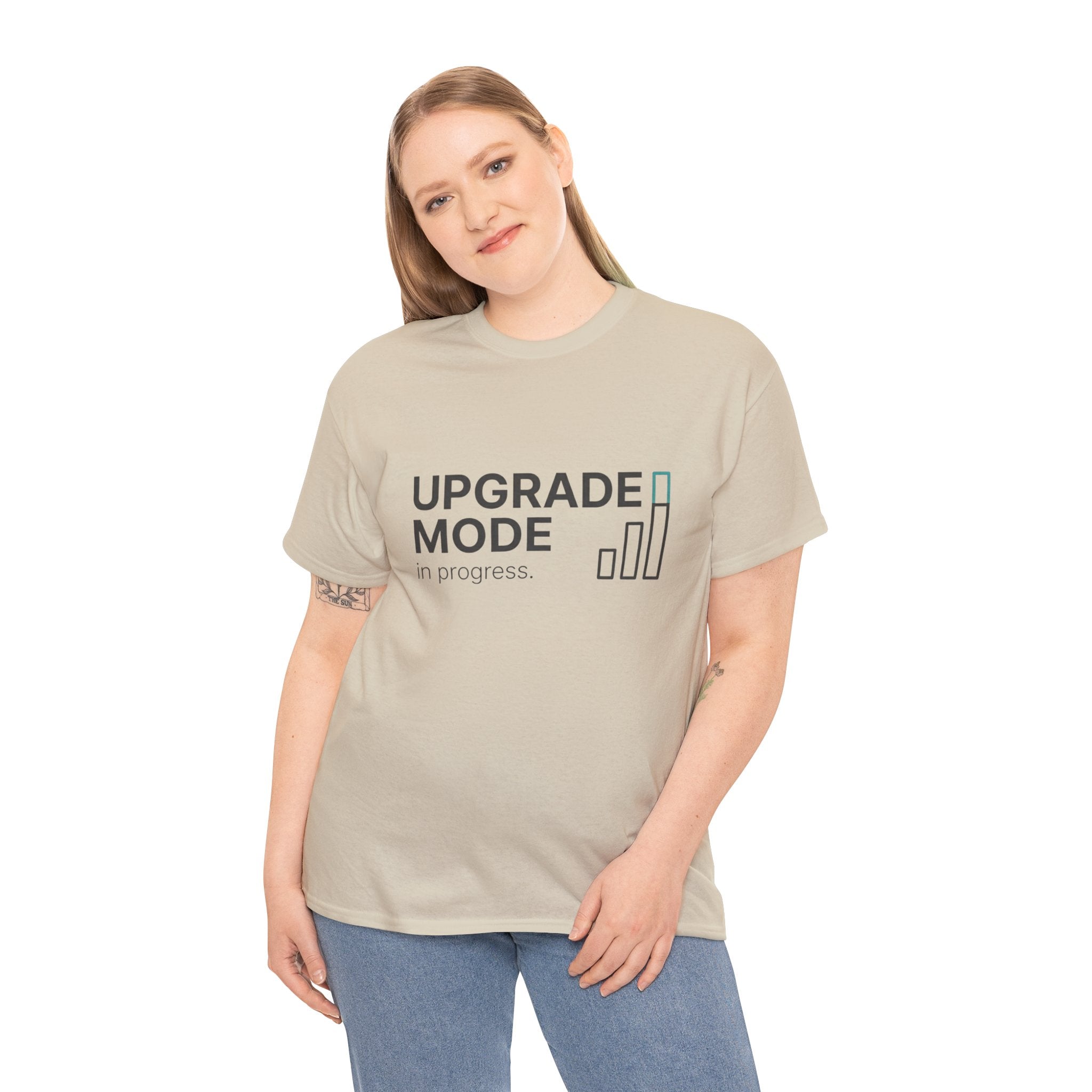 "Upgrade Mode" Motivational Tee (front: Upgrade Mode, back: Becoming better than before)